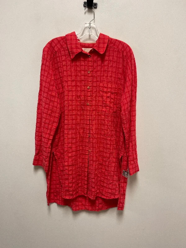 Buy Now Dress Casual Midi By Anthropologie In Red, Size: L