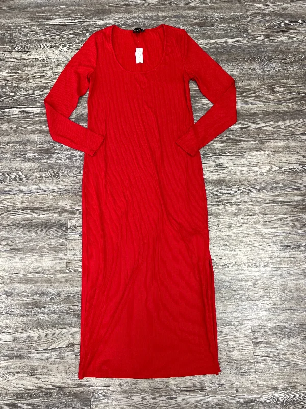 Instant Savings Dress Casual Maxi By Banana Republic In Red, Size: M