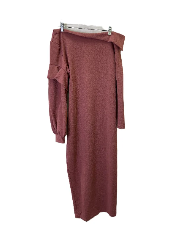 Exclusive Savings Dress Casual Maxi By Shein In Pink, Size: Xl