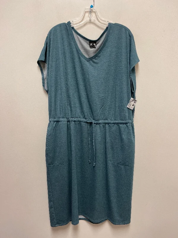 Online Specials Dress Casual Midi By 32 Degrees In Blue, Size: 2x