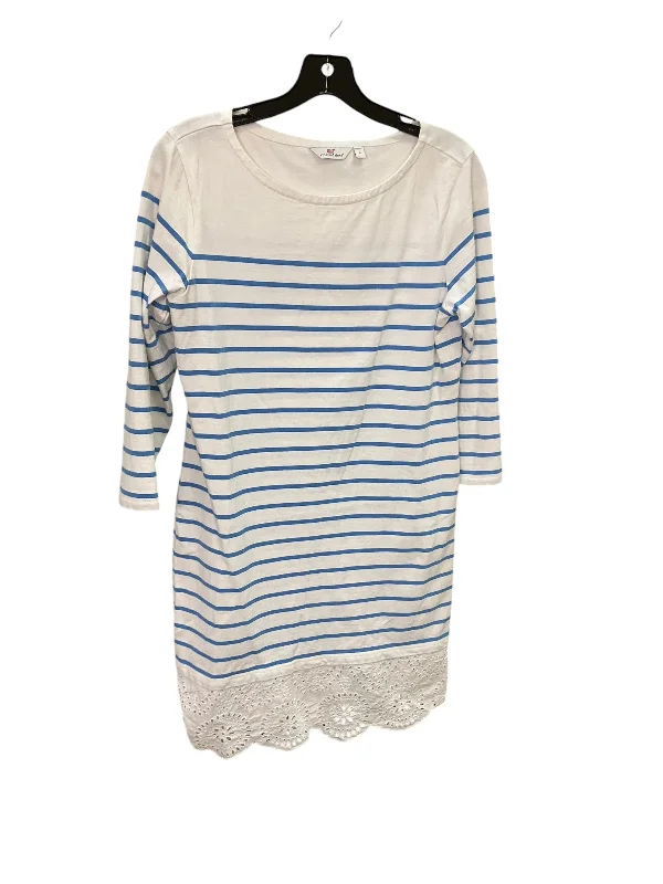 Special Discount Dress Casual Midi By Vineyard Vines In Blue White, Size: S