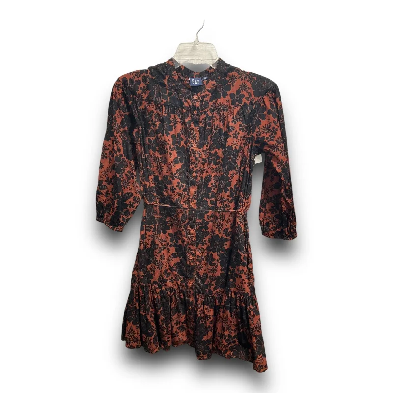 Blowout Deals Dress Casual Midi By Gap In Multi-colored, Size: Xs