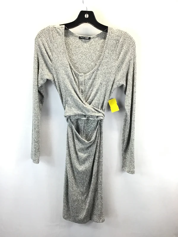 Deal Explosion Dress Casual Short By Fashion Nova In Grey, Size: M