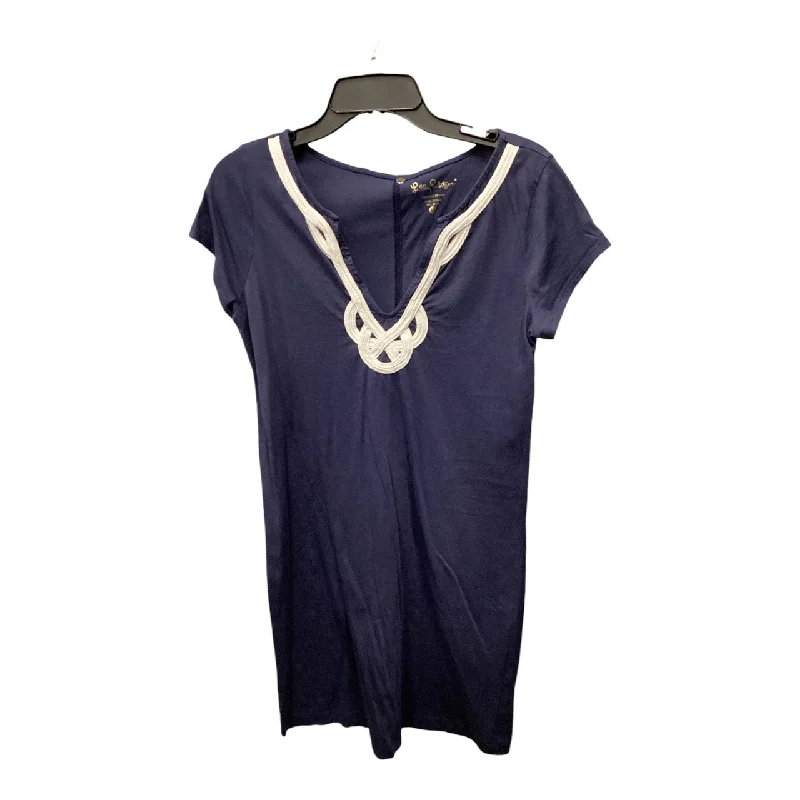 Deep Discounts Dress Casual Short By Lilly Pulitzer In Blue, Size: M