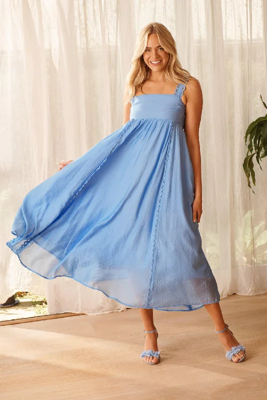 Year-End Clearance Cailene Maxi Sundress in Blue