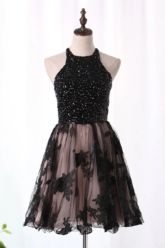 Huge Discounts Impressive A-line With Sequins Knee Length Homecoming Dresses