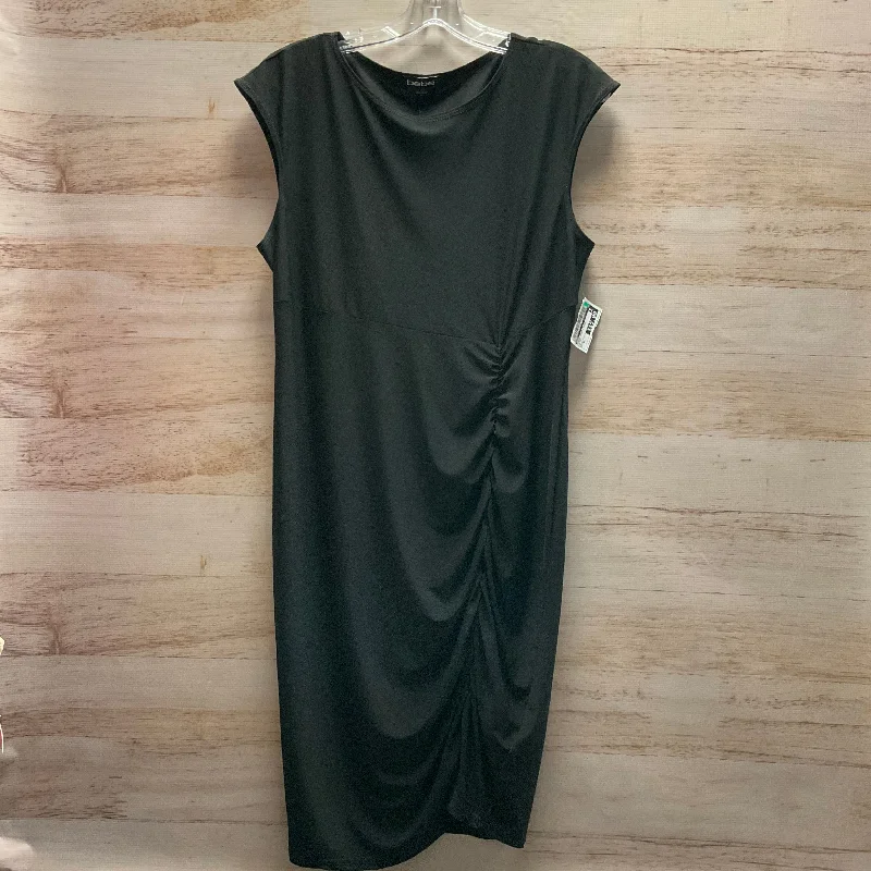 Best Bargains Dress Casual Midi By Bebe In Black, Size: Xl
