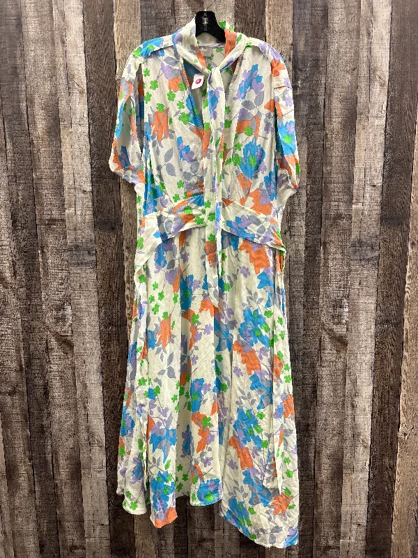 One-DAY Sale Dress Casual Maxi By Asos In Floral Print, Size: L