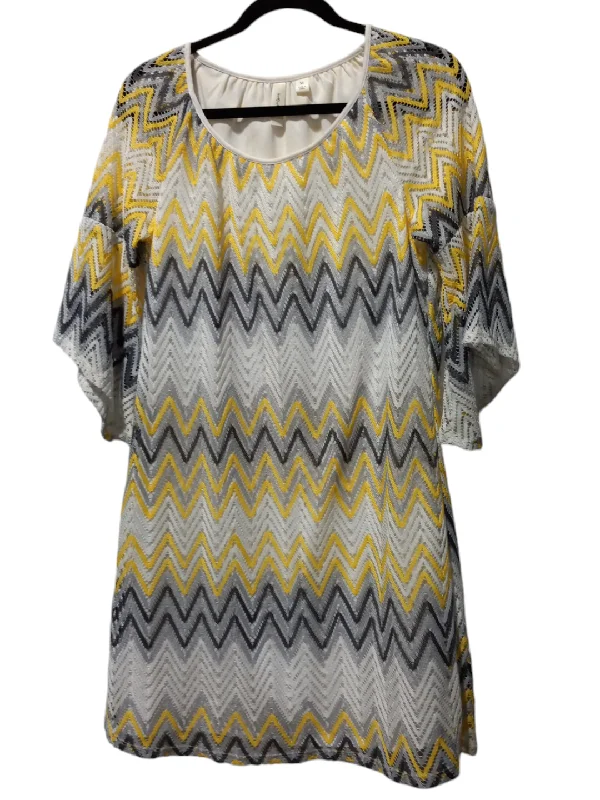 Epic Deals Dress Casual Midi By Tacera In Chevron Pattern, Size: M