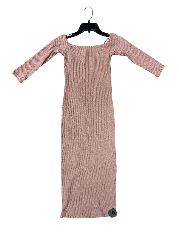 Discount Mania Dress Casual Maxi By Zara In Pink, Size: 2