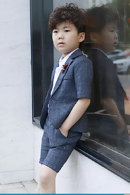 Take Advantage Cute Half Sleeves Kids Wedding Suit Ring Bearer Suits R01