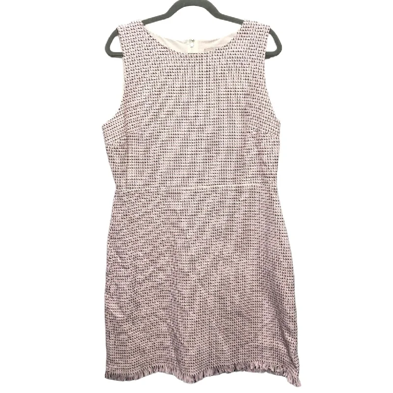 Special Discount Dress Casual Short By Loft In Pink & White, Size: 12