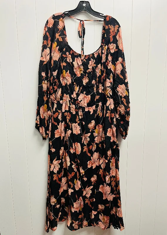 Grand Opening Sale Dress Casual Midi By Hayden La In Peach, Size: 2x