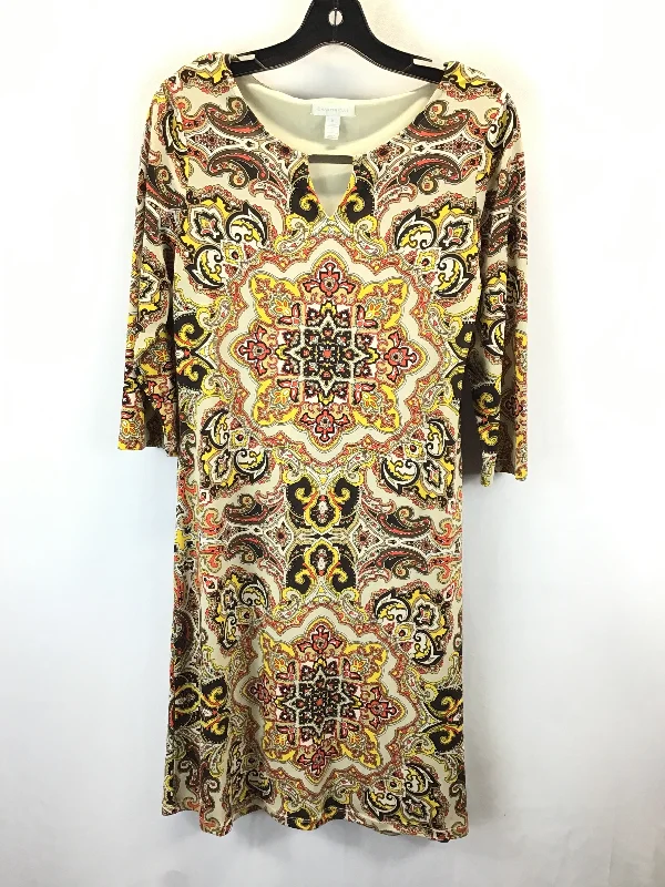 Price Fest Dress Casual Midi By Charter Club In Multi-colored, Size: M