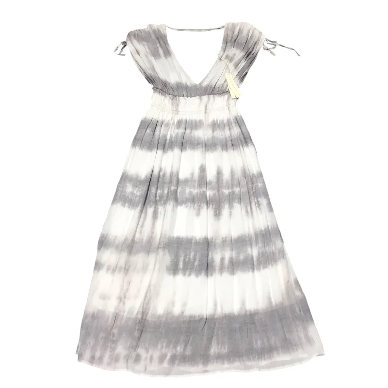 Deal Explosion Dress Party Long By Lovestitch In Grey & White, Size: S