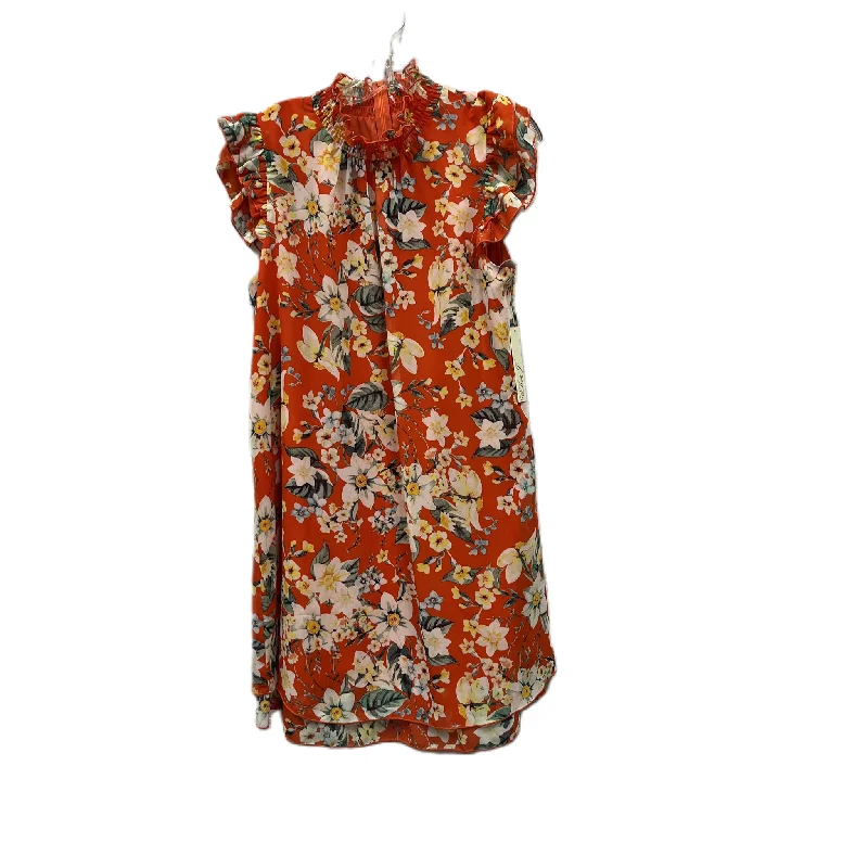 Deal Dash Dress Casual Short By Eliza J In Orange, Size: Xl