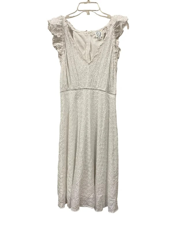 Overstock Dress Casual Maxi By Blue Rain In White, Size: L