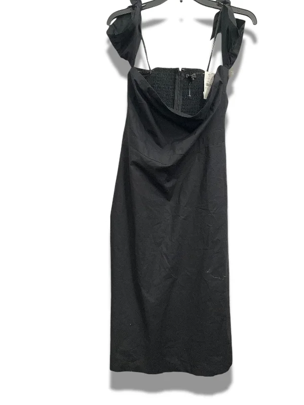 Act Fast Dress Casual Midi By Ann Taylor In Black, Size: M