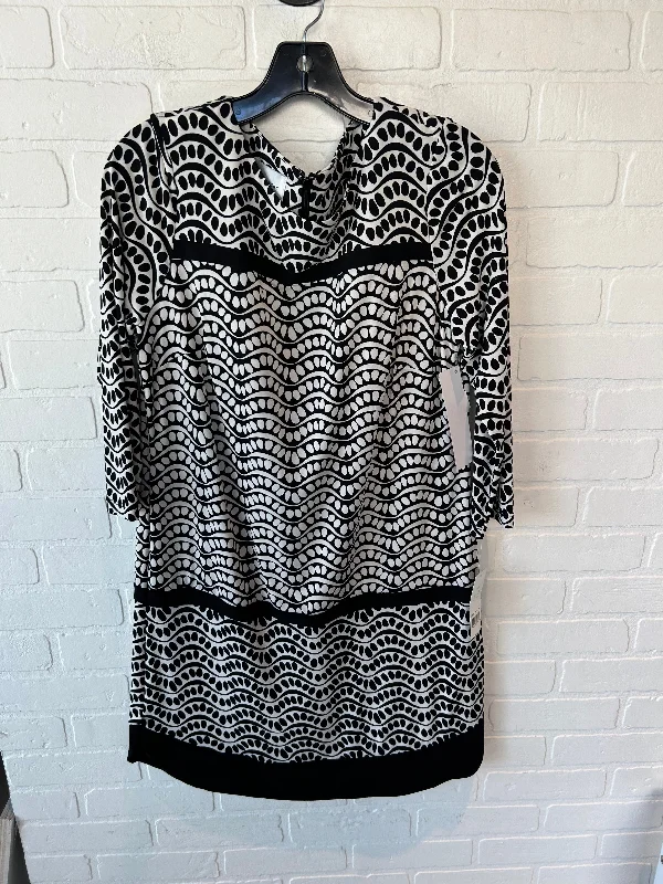 Act Now Dress Work By Donna Morgan In Black & White, Size: L