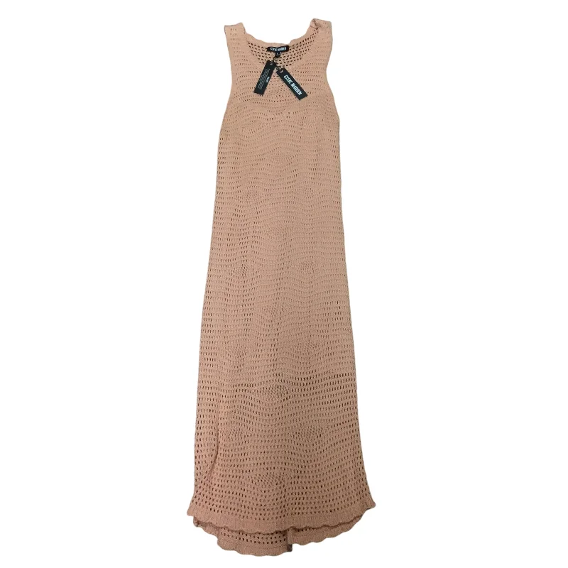 Loyalty Reward Dress Casual Maxi By Steve Madden In Peach, Size: L