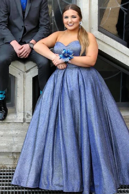 Super Bargain Beautiful Sweetheart Long Plus Sizes Backless Prom Dresses Party Gowns