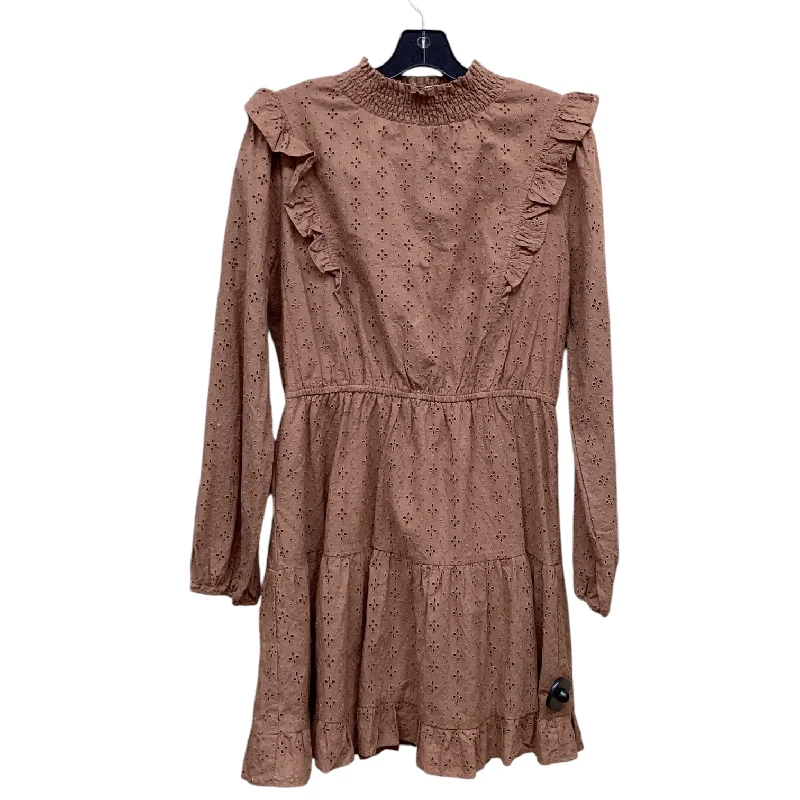 Deal Dash Dress Casual Short By Clothes Mentor In Brown, Size: M