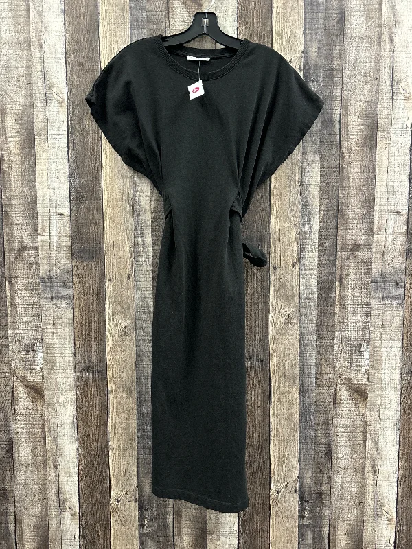 Clearance Items Dress Casual Midi By Zara In Black, Size: M