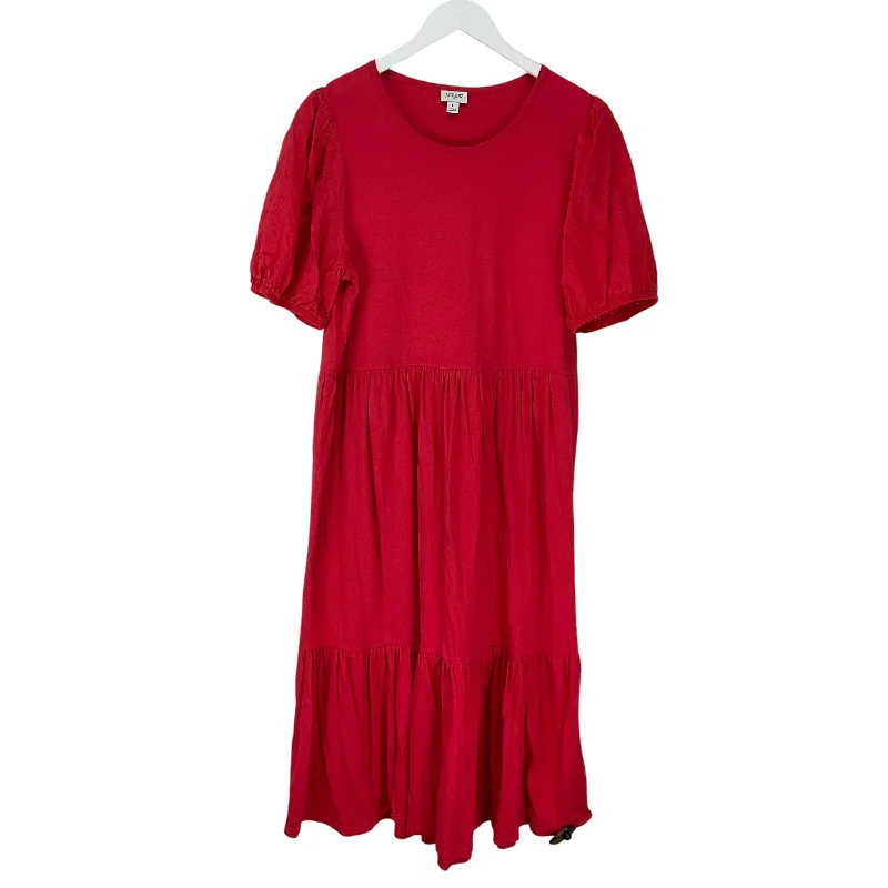 Unbeatable Prices Dress Casual Maxi By J. Crew In Red, Size: L