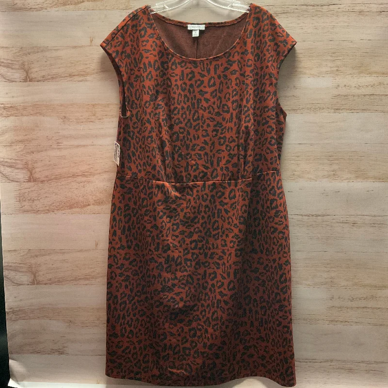 Limited Time Dress Casual Midi By Nine West In Animal Print, Size: Xl