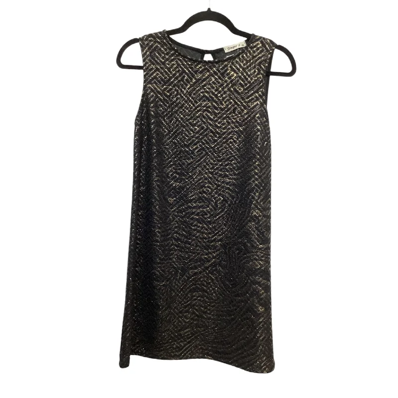 Take Advantage Dress Party Short By Ginger G In Black & Gold, Size: M