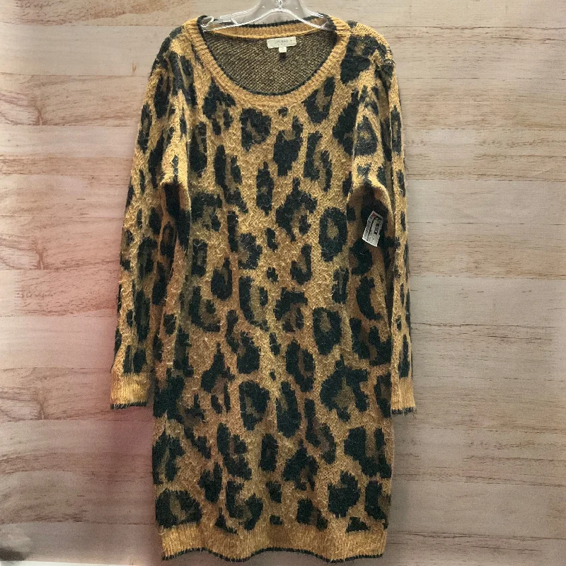 Customer Appreciation Sale Dress Sweater By Umgee In Animal Print, Size: 1x