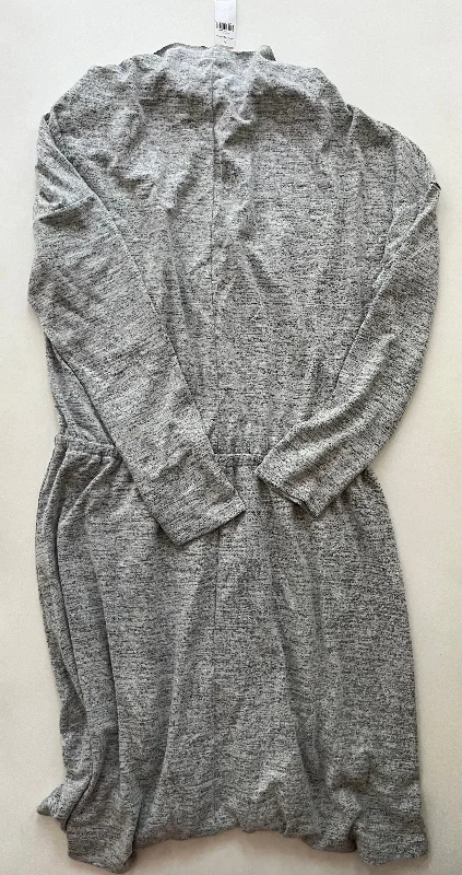 Early Bird Discount Dress Casual Midi By Banana Republic O In Grey, Size: L