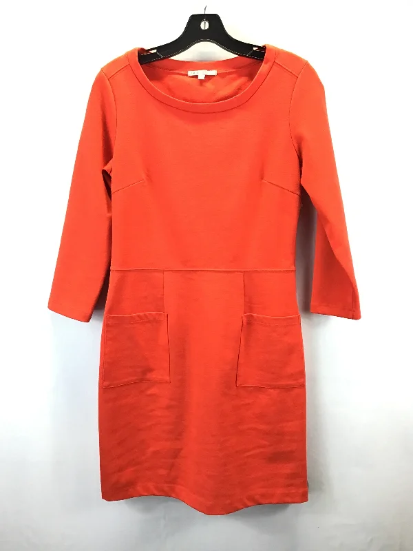 Can't Miss Dress Casual Midi By Gap In Orange, Size: S