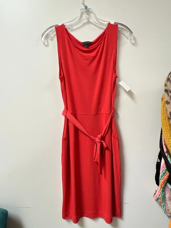 Super Sale Dress Casual Midi By Banana Republic In Red, Size: Xs