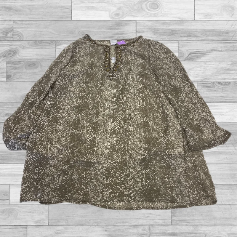 Fantastic Offers Dress Casual Short By Chicos In Brown, Size: 1 (Medium)