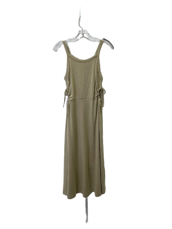 Crazy Deals Dress Casual Midi By Gap In Tan, Size: M