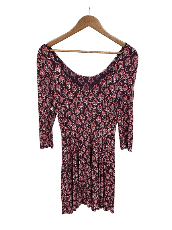 Limited Stock Dress Casual Midi By Express In Purple, Size: M