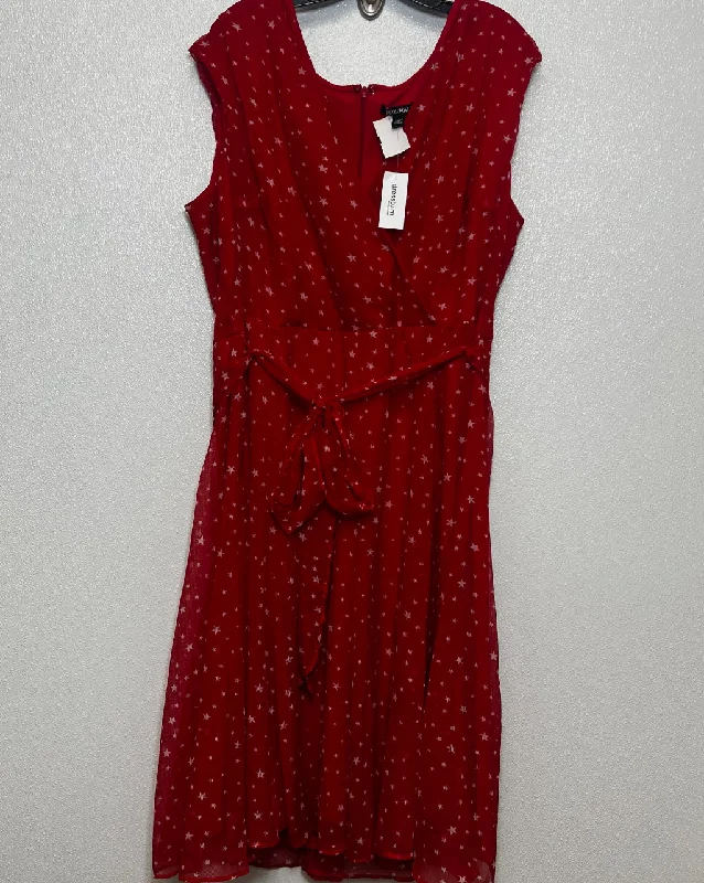 Special Offer Dress Party Short By Roz And Ali In Red, Size: 20