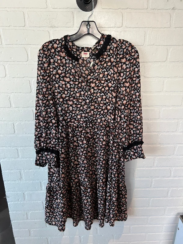 Buy Now Dress Casual Midi By Levis In Black & Brown, Size: S