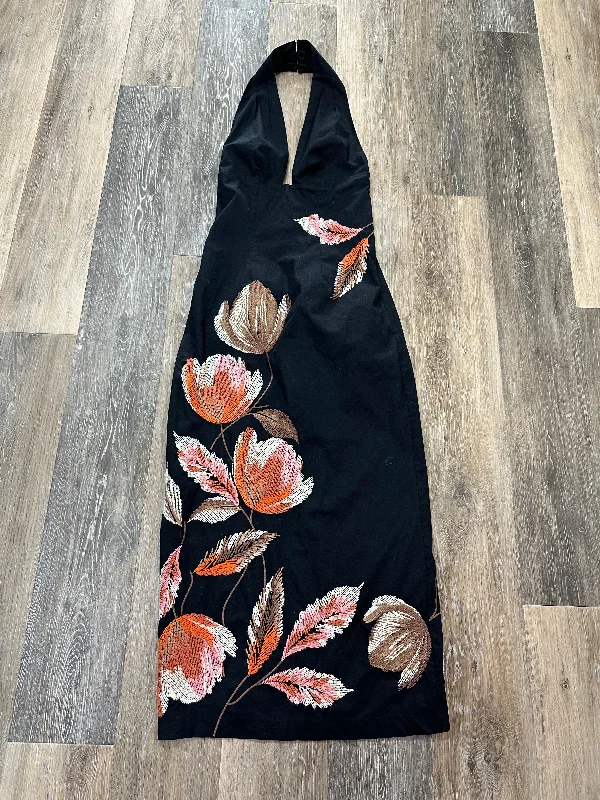 Weekend Deal Dress Party Long By Anthropologie In Black