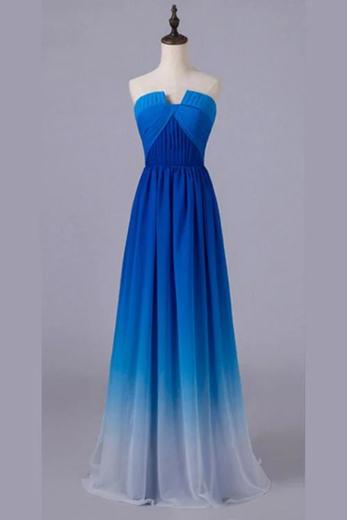 Fantastic Offers Simple Elegant Ombre Chiffon A-line Bridesmiad Dresses For Wedding Prom Gowns Fantastic Offers Simple Elegant Ombre Chiffon A-line Bridesmiad Dresses For Wedding Prom Gowns
