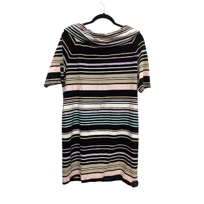 Steals and Deals Dress Casual Midi By Tommy Hilfiger In Striped Pattern, Size: Xl