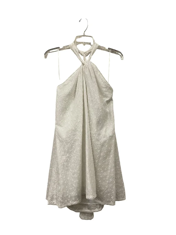 Price Drop Dress Casual Short By Clothes Mentor In White, Size: S