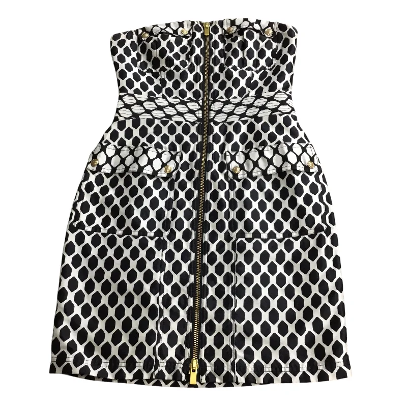 Sale Event Dress Party Midi By Diane Von Furstenberg In Black & Cream, Size: 6