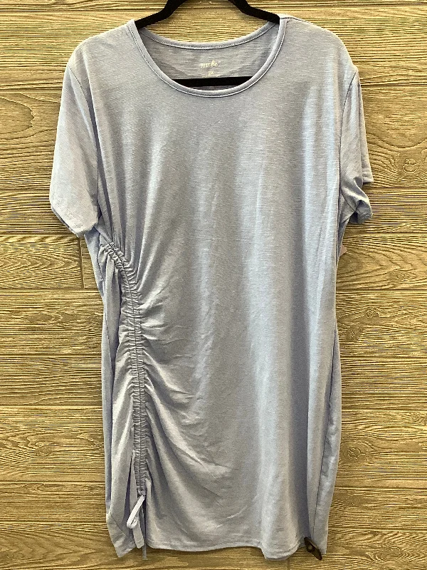 Seasonal Clearance Dress Casual Short By Just Be In Blue, Size: 2x