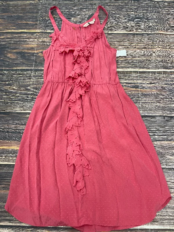 Mega Deal Dress Casual Short By Rebecca Taylor In Pink, Size: M