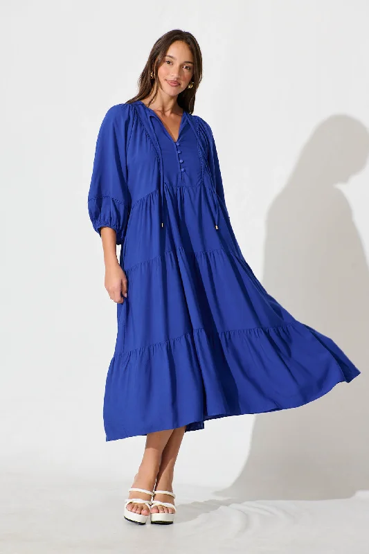 Today’s Deal Barrymore Midi Smock Dress in Cobalt