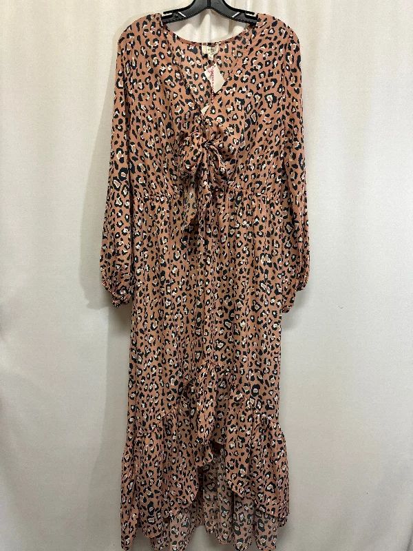 Unbeatable Prices Dress Casual Maxi By Umgee In Animal Print, Size: L