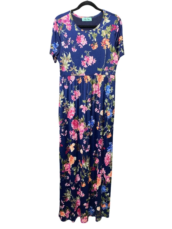 Early Access Dress Casual Maxi By Filly Flair In Floral Print, Size: Xl