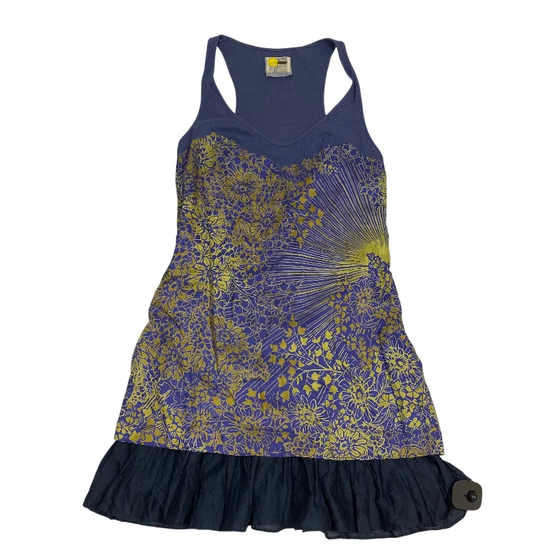 Price Cut Dress Casual Short By Free People In Blue, Size: S